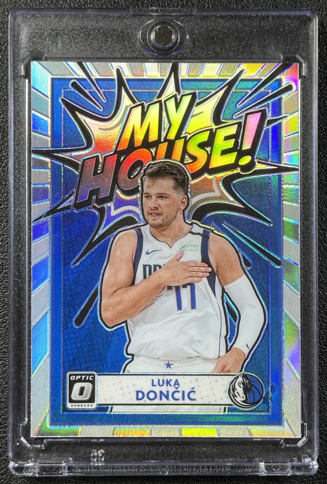LUKA DONCIC 2020-21 PANINI DONRUSS OPTIC #13 MY HOUSE HOLO PRIZM MAVERICKS