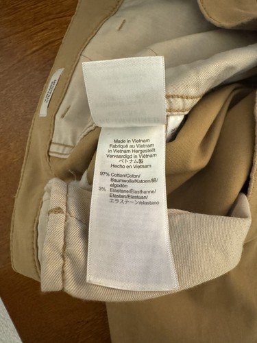 J. Crew "Vintage Straight" Größe 29 einfarbig hellbraun mittelhohe khaki Hose - gebraucht, in einwandfreiem Zustand - Bild 5 von 5