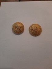 Bluette Vintage Matte Gold Shoes Clips Made in France Retro Classic Office Wear