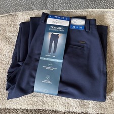 Greg Norman Men  s Texture Stretch Pant Performance Stretch Waistband 1907339 New