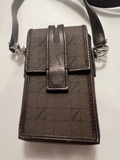 Ermenegildo Zegna Logo Crossbody Cellphone/Card Holder New