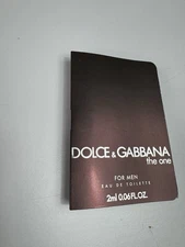 DOLCE & GABBANA THE ONE POUR HOMME 2 ML / 0.06 oz  EDT Sample Pour