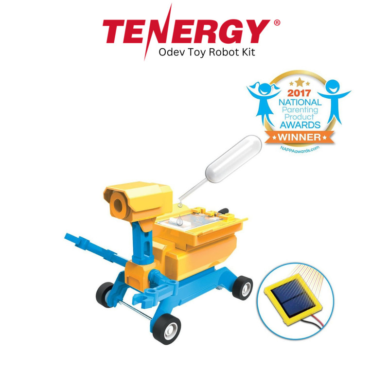 Tenergy Odev 2-in-1 Salt Water/Solar Powered DIY Science Building Toy Robot Kit