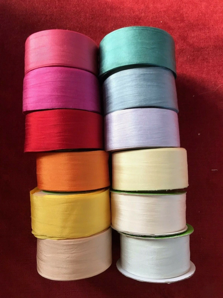 May Arts 32mm 100 Silk ribbon Sold Per Metre eBay