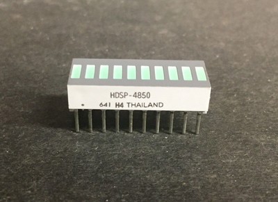 Avago HDSP-4850 Lot of 4, LED Bar Graph, 10 Segment, Green