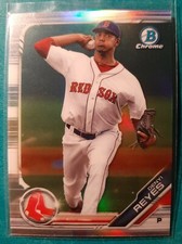 2019 BOWMAN CHROME DRAFT REFRACTOR DENYI REYES #142 BOSTON RED SOX