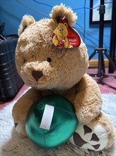 Large 18  Hershey Kiss Plush Teddy Bear Green Kiss New