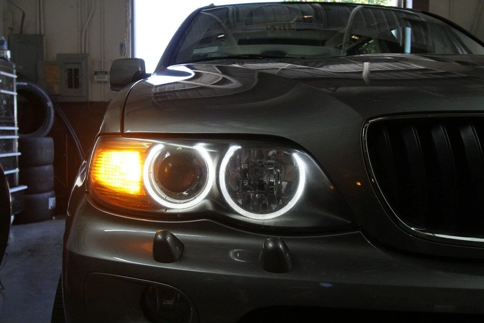 2x White LED Angel Eye Halo Ring Light Bulbs Lamp Fit For BMW E39 E60 E53 X5 - Image 2 of 4