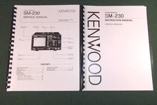 Kenwood SM-230 Service & Instruction Manuals: w/11x30" Schematic, Plastic Covers