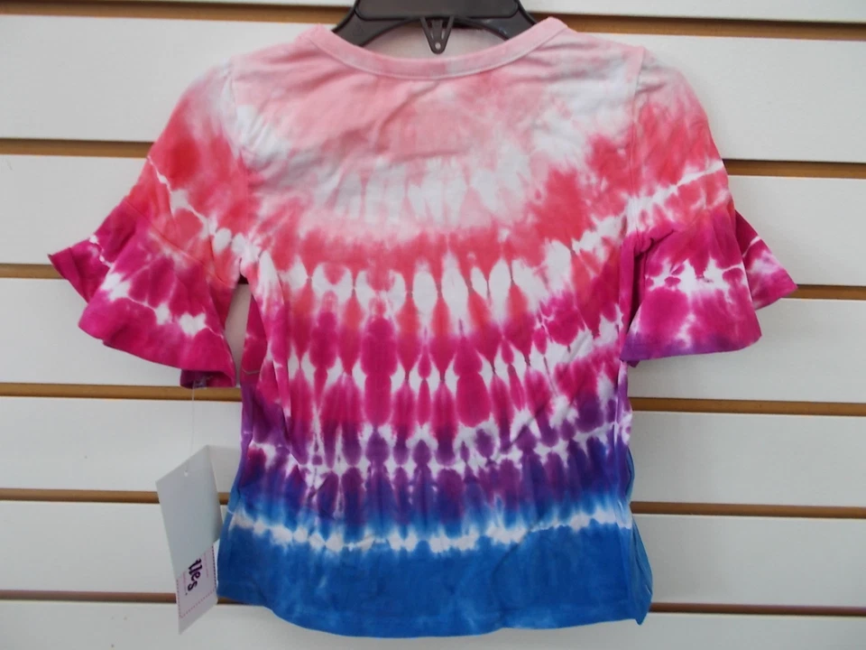 Toddler & Girls Flapdoodles Tie-Dyed Shirt w/ Sequin Stars Size 2T/2 - 5 - Image 2 of 3