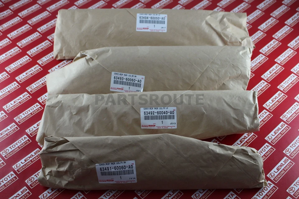 Juego de extremos de patas de cubierta de techo OEM Lexus GX470 Toyota Land Cruiser Prado 2003-2009  Foto 2 de 4