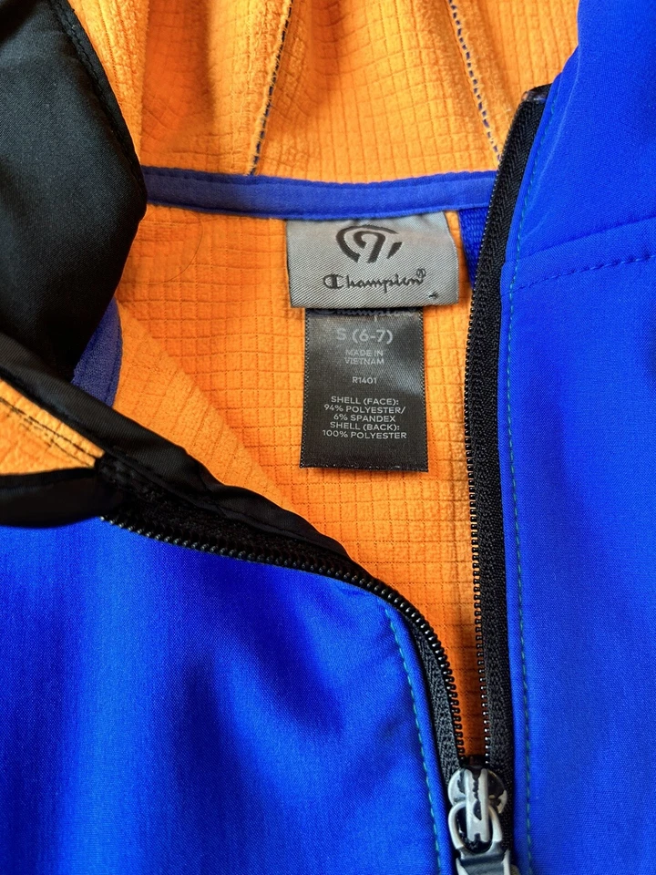 Chaqueta Champion C9 para niños bloque de color cremallera completa poliéster con capucha: talla S (6-7) Foto 4 de 4