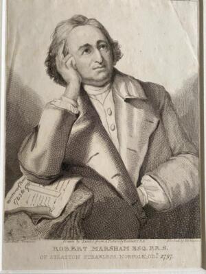 RADIERUNG von Edwards ROBERT MARSHAM ESQ STRATTON STROHLOS NORFOLK 1797
