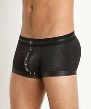 GREGG HOMME Boxer Diablo Studded Fetish Faux Leather Boxer Brief 142905 125