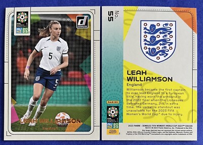 Leah Williamson 2023 Donruss FIFA Women's World Cup Card #55 ENGLAND