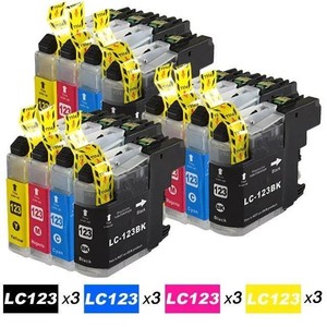 12 Cartuchos de tinta Non-Oem Brother LC123 mfc-j6520dw mfc-j6720dw  mfc-j6920dw | eBay