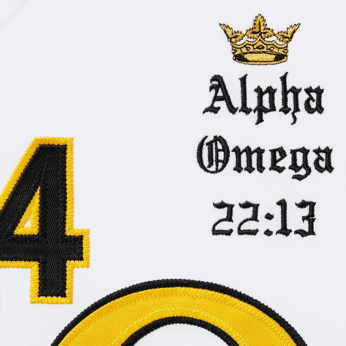 Supreme Alpha Omega Baseball Jersey White Size XL NEW | eBay