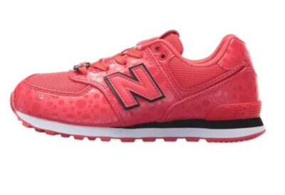 New Balance x Disney Minnie Mouse 574 Girls Shoes Red White SZ IV574M1 NIB!!