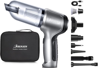 Portable Vacuum for Car, Cordless 4 in 1 Handheld Vacuum Cleaner & Air Duster, 1