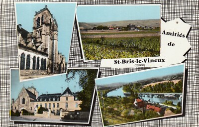 Alte AK YONNE SAINT-BRIS-LE-VINEUX Freundschaften Multiview