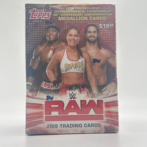 2019 Topps WWE RAW Wrestling HUGE EXCLUSIVE Sealed Blaster Box
