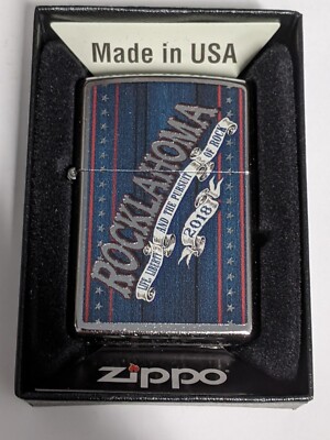 ZIPPO 2018 ROCKLAHOMA POISON STONE TEMPLE PILOTS CONCERT LIGHTER SEALED BOX A358