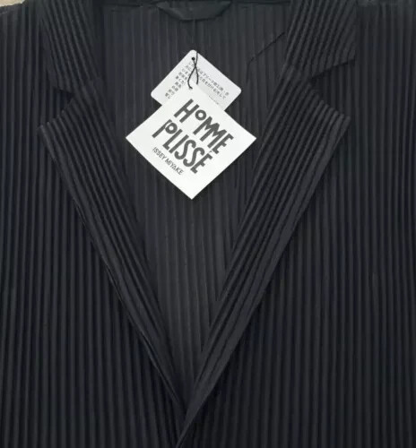HOMME PLISSE ISSEY MIYAKE Black Pleats Jacket Size1.2.3.4 | eBay