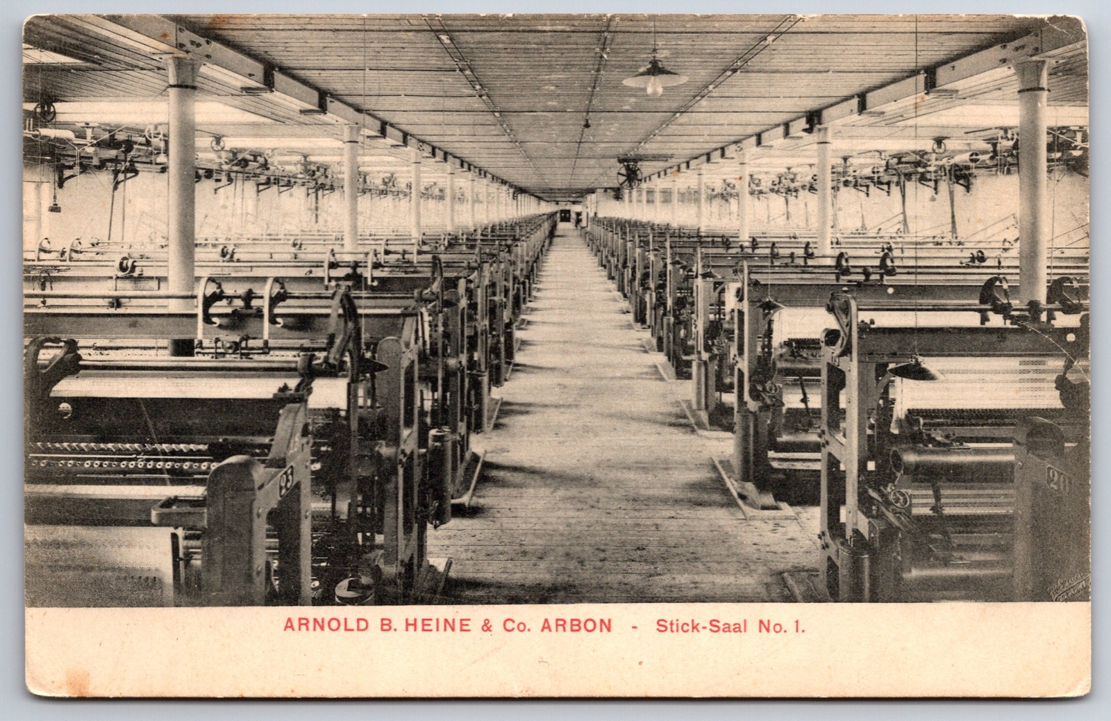 Arbon SwitzerlandArnold B Heine & Co NYCEmbroidery Factory Interior