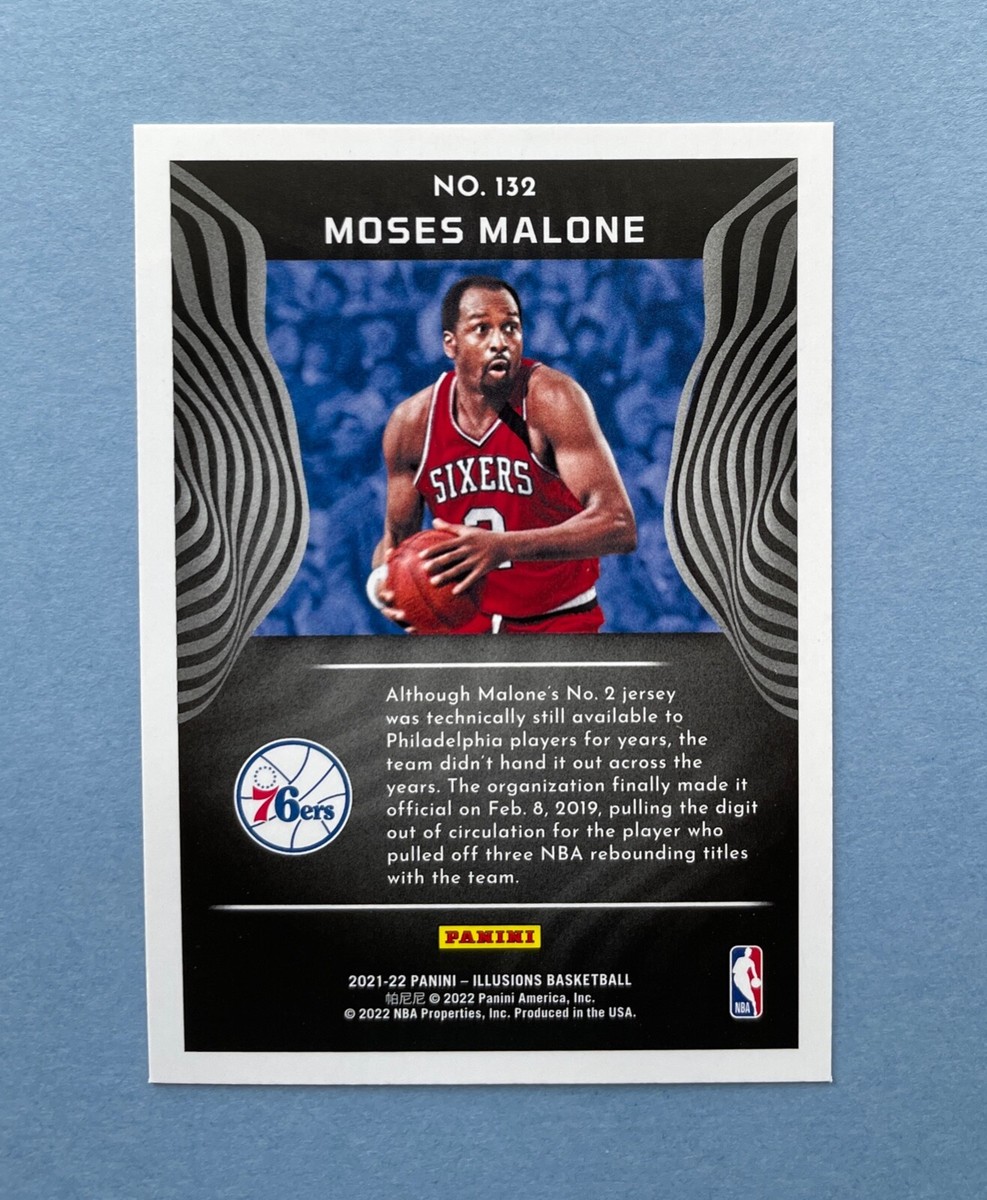 2021-22 Panini Illusions Basketball Moses Malone #132 HOF