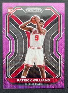Patrick Williams 2020-21 Panini Prizm Purple Wave Prizms RC #288