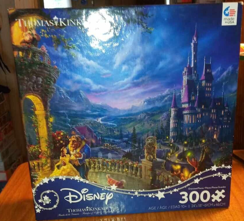 Beauty and the Beast 300 pcs "Dancing in Moonlight" Thomas Kinkade