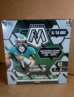 Sealed 2023 Panini Mosaic Football Mega Box (Reactive Blue Parallels!)