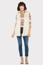 Dylan Melange Faux Fur Vest Size S $158 Nwt