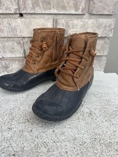 Stevies Quilted Fleece Lined Duck Boots Size 2 children girls