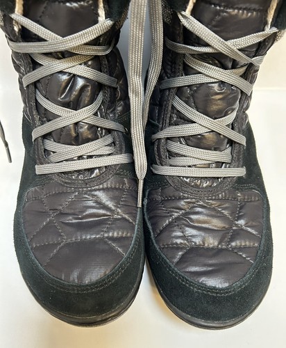 Columbia Boots Women’s US 10 Summit Quilted Waterproof Black & Gray Winter Tall - Picture 4 of 12