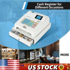 Electronic Cash Register With Drawer Box Digital LED Display Small Business