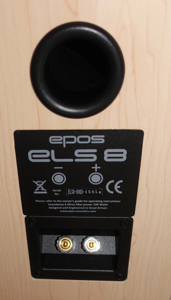 PAIR of EPOS ELS 8 Speakers. Color Birch. NEW