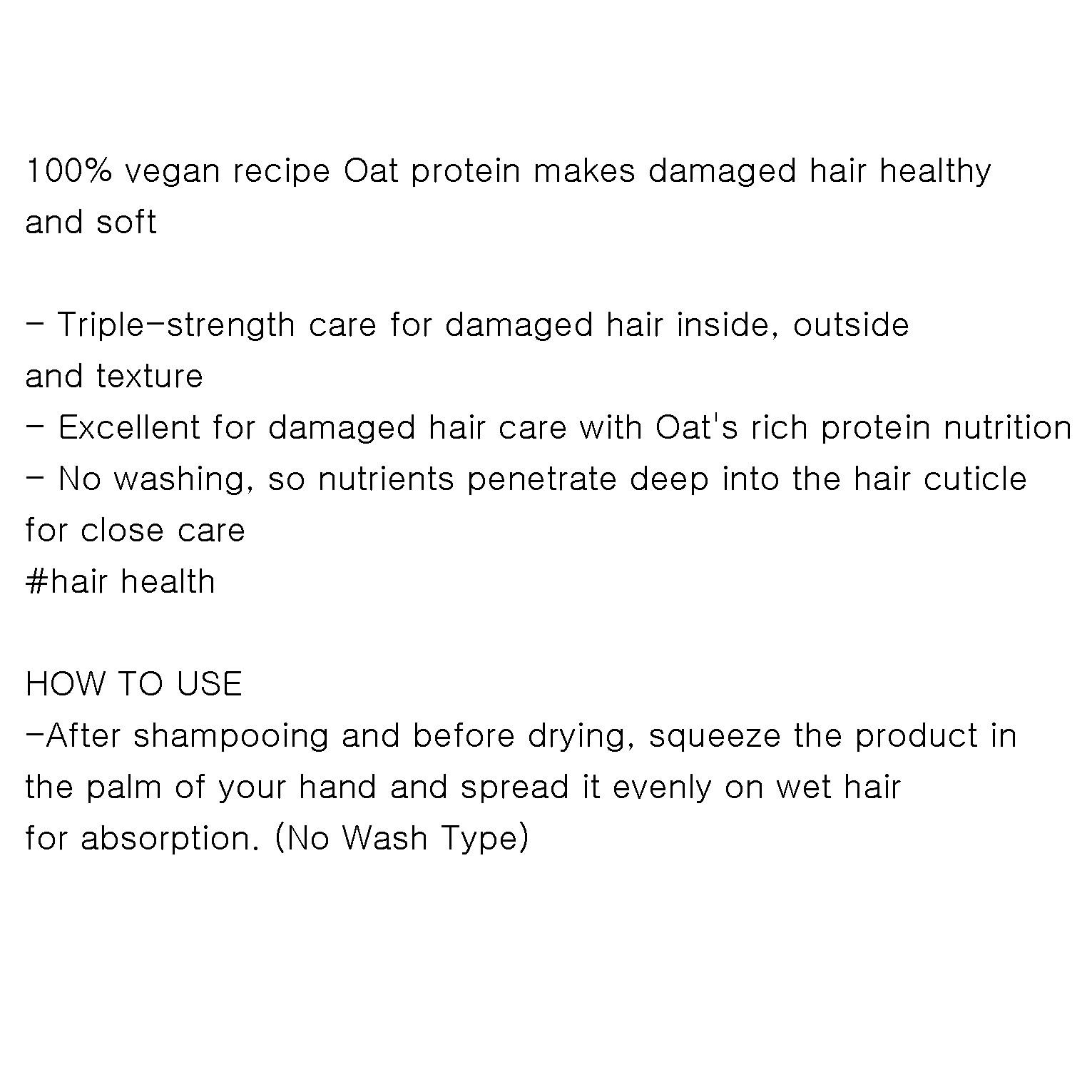 REBEGIN Oat Protein Treatment 120ml Clean Beauty by Morremo Vegan K