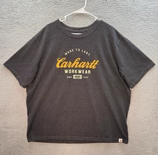 Carhartt Shirt Adult 2XL XXL Gray Relaxed Workwear Grunge Chore Barn Skater Mens