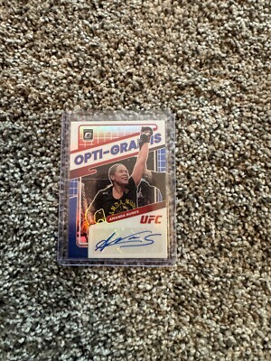 2022 Donruss Optic Amanda Nunes Auto Blue Prizm Refractor #/25 Opti-Graphs SP