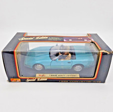 1/18 Die Cast 1996 Chevrolet Corvette Light Blue Coupe Maisto Special Edition