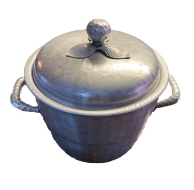Vintage EverLast Cooler #5001 Ice Bucket Hammered Forged Aluminum With Handles
