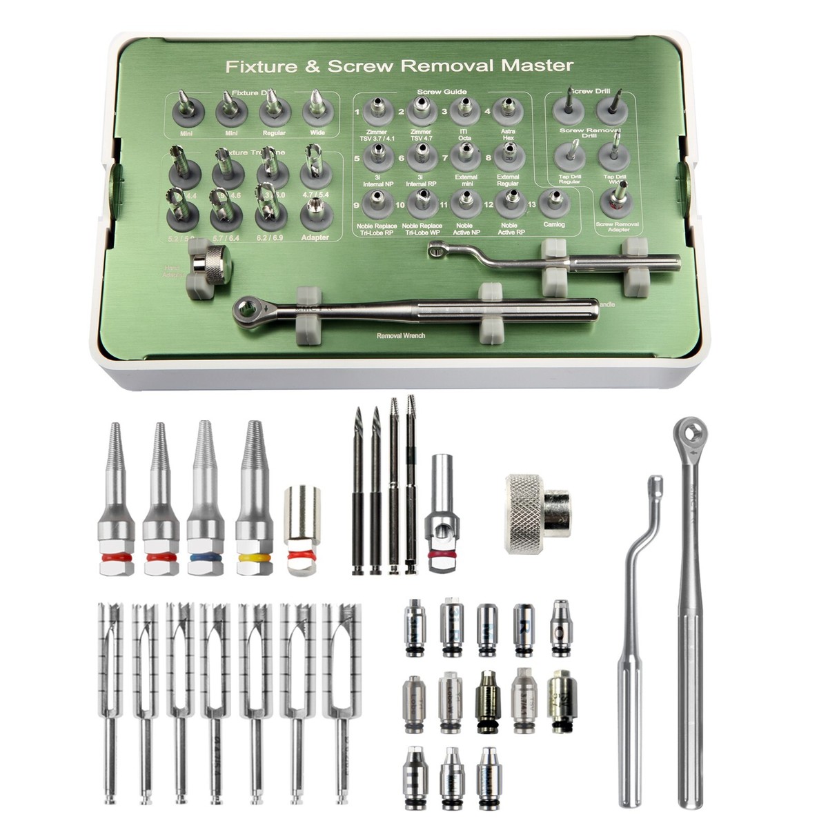Universal Implant Fixture & Fractured Screw Removal Kit MCT FSRK