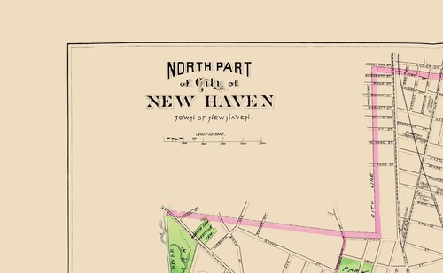 Historic City Map - New Haven North Part Connecticut - Hurd 1893 - 23 x 37.16 - Picture 2 of 20