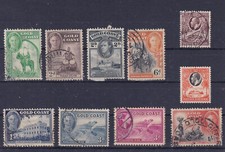 Lot Gold Coast, stamps stamped and 1 x mint with rest of stamp fold -rigth middl