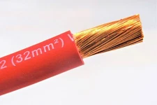 EXCELENE 2 AWG GAUGE WELDING & BATTERY CABLE RED NEW MADE IN USA COPPER PER FT