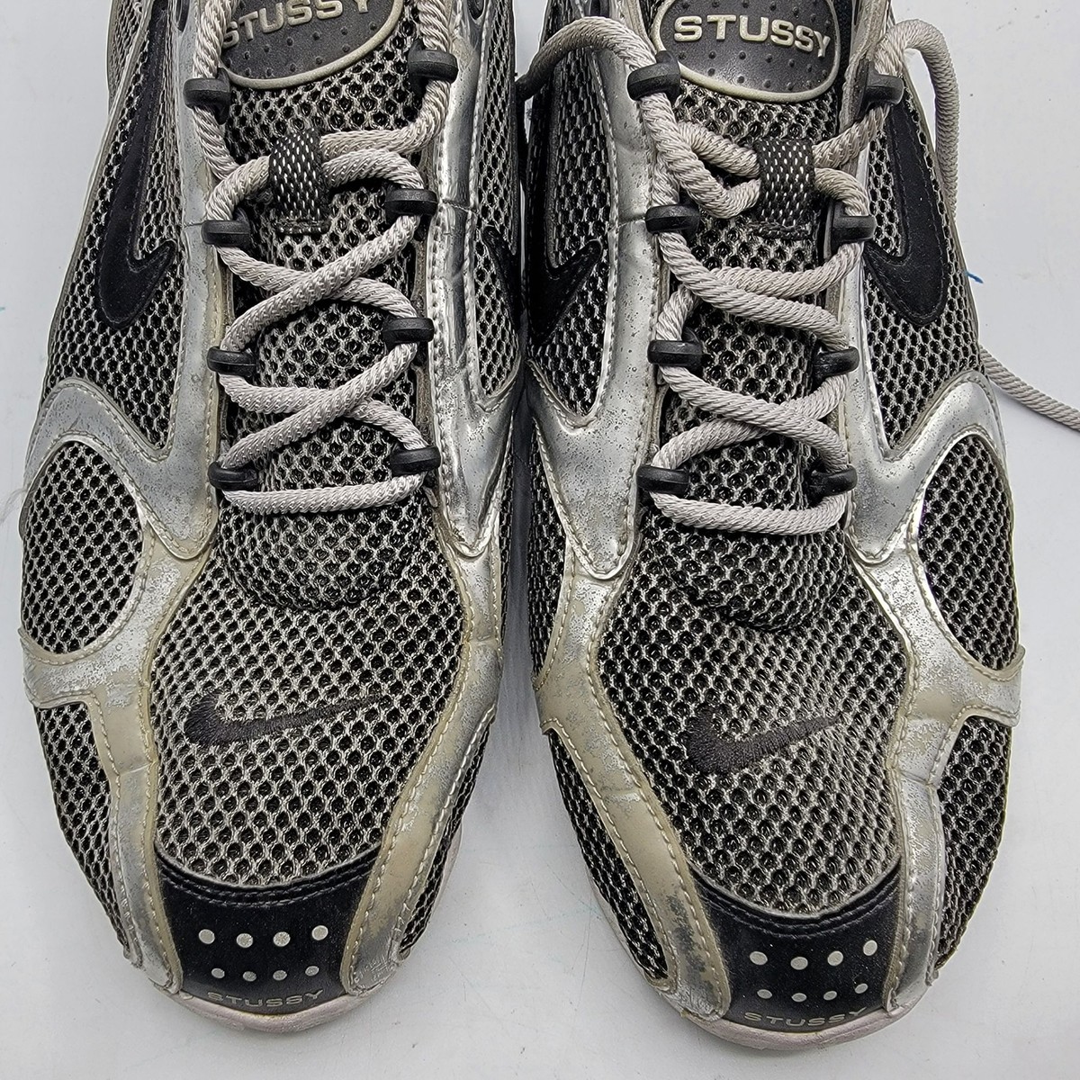Nike Air Zoom Spiridon Cage x Stussy Pure Platinum Mens Size 12 Fashion Shoes Men main image 3