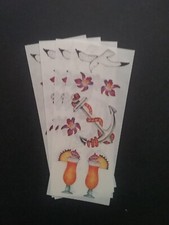 Creative Memories Lot of Four Studio Stickers 2" x 5" Anchor And Cocktail