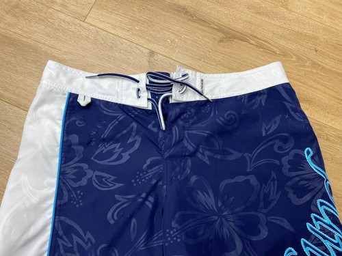 Sundek 32 Floral Surf Beach Blue Board Shorts Swim Trunks Bath Suit Size 32 S M - Picture 4 of 18