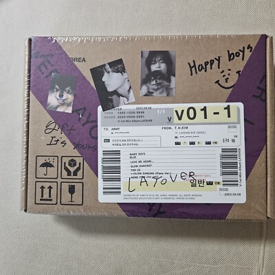 BTS V [LAYOVER] Album CD+3 Book+2 PostCard+5 PhotoCard+Poster+List